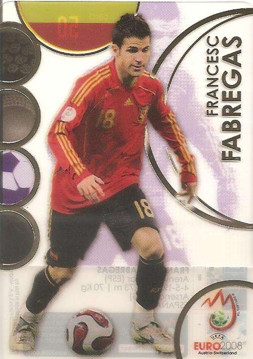 FRANCESC FABREGAS "GOLD ULTRA" CARD - EURO 2008 - PANINI PREMIUM COLLECTION
