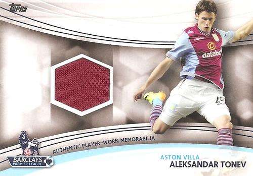 ALEKSANDAR TONEV - TOPPS `PREMIER GOLD` 2013/14 - AUTHENTIC `WORN MEMORABILIA` CARD JR-AT