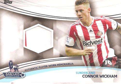 CONNOR WICKHAM - TOPPS `PREMIER GOLD` 2013/14 - AUTHENTIC  `WORN MEMORABILIA` CARD JR-CW