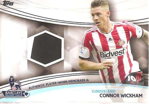 CONNOR WICKHAM - TOPPS `PREMIER GOLD` 2013/14 - AUTHENTIC  `WORN MEMORABILIA` CARD JR-CW