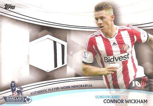 CONNOR WICKHAM - TOPPS `PREMIER GOLD` 2013/14 - AUTHENTIC  `WORN MEMORABILIA` CARD JR-CW