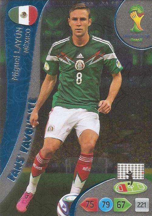 WORLD CUP 2014 ADRENALYN XL - MIGUEL LAYUN "FANS FAVOURITE" CARD