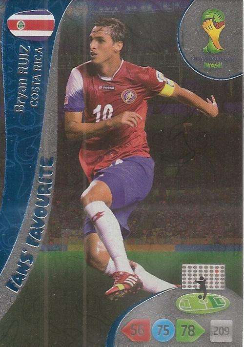WORLD CUP 2014 ADRENALYN XL - BRIAN RUIZ "FANS FAVOURITE" CARD
