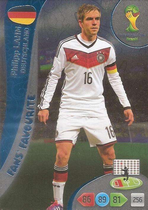 WORLD CUP 2014 ADRENALYN XL - PHILLIP LAHM "FANS FAVOURITE" CARD
