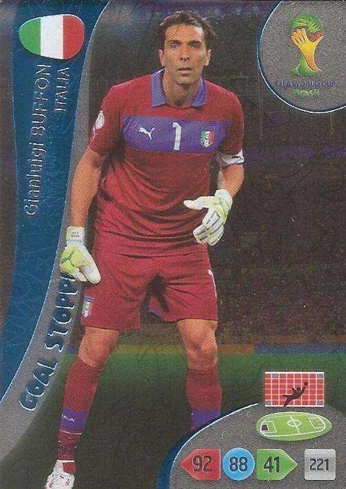 WORLD CUP 2014 ADRENALYN XL - GIANLUIGI BUFFON "GOAL STOPPER" CARD