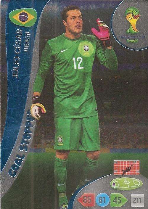 WORLD CUP 2014 ADRENALYN XL - JULIO CESAR "GOAL STOPPER" CARD