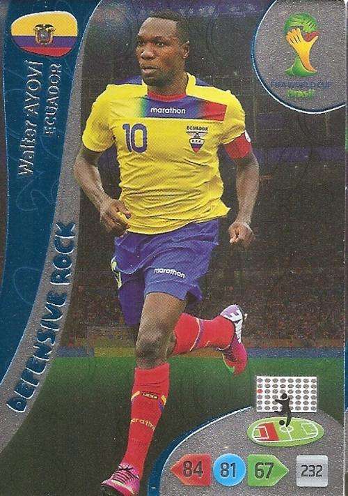 WORLD CUP 2014 ADRENALYN XL - WALTER AYOVI "DEFENSIVE ROCK" CARD