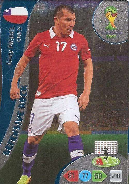 WORLD CUP 2014 ADRENALYN XL - GARY MEDEL "DEFENSIVE ROCK" CARD