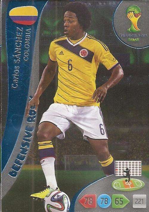 WORLD CUP 2014 ADRENALYN XL - CARLOS SANCHEZ "DEFENSIVE ROCK" CARD