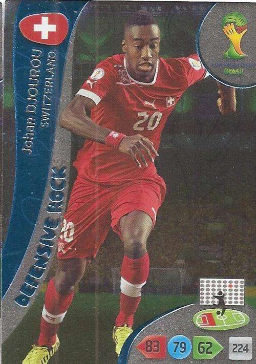 WORLD CUP 2014 ADRENALYN XL - JOHAN DJOUROU "DEFENSIVE ROCK" CARD