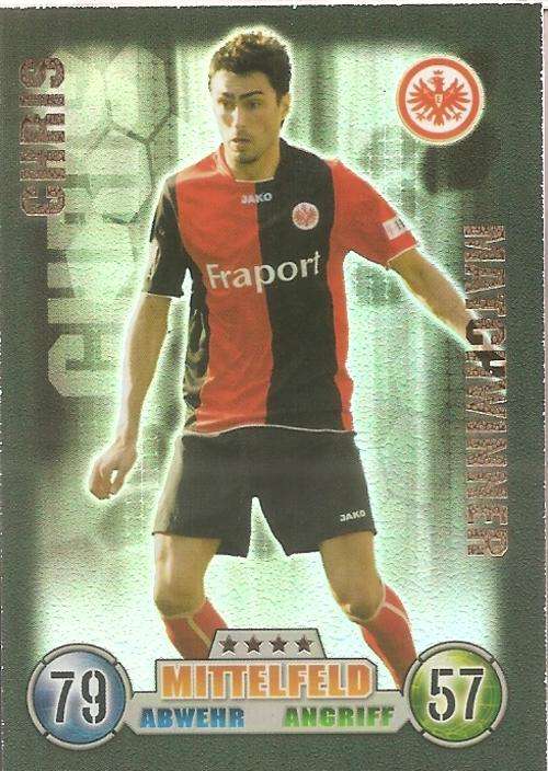 MATCH ATTAX  "BUNDESLIGA" 2008/09 - CHRIS "MATCHWINNER" CARD