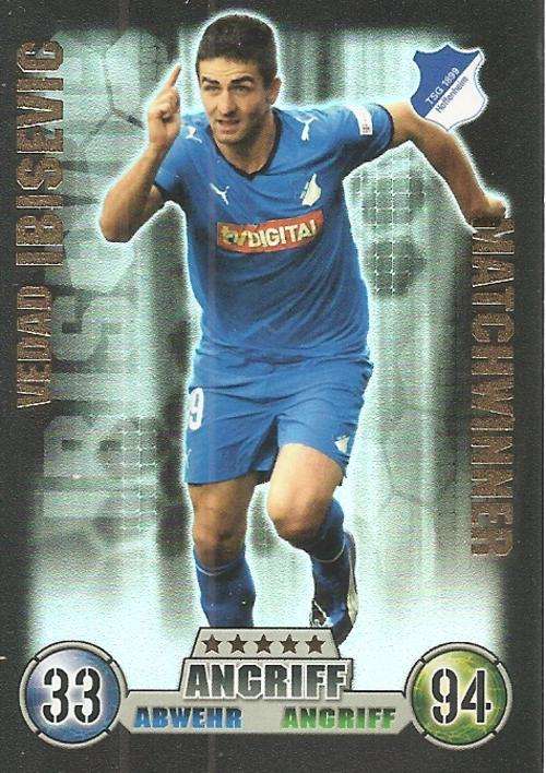 MATCH ATTAX  "BUNDESLIGA" 2008/09 - VEDAD IBISEVIC  "MATCHWINNER" CARD
