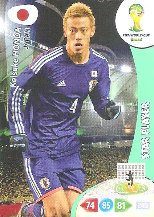 WORLD CUP 2014 ADRENALYN XL - KEISUKE HONDA "STAR PLAYER" CARD