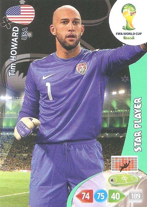 WORLD CUP 2014 ADRENALYN XL - TIM HOWARD "STAR PLAYER" CARD