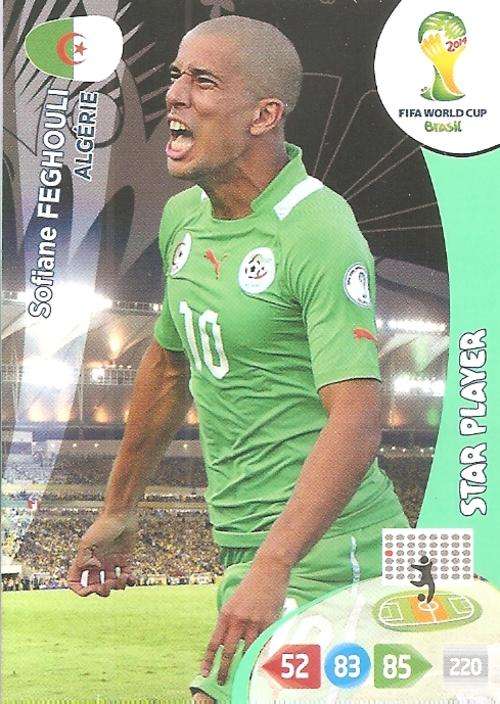 WORLD CUP 2014 ADRENALYN XL - SOFIANE FEGHOULI "STAR PLAYER" CARD