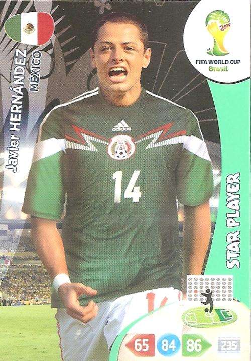 WORLD CUP 2014 ADRENALYN XL - JAVIER HERNANDEZ "STAR PLAYER" CARD
