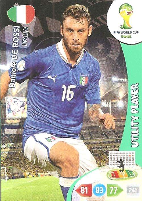 WORLD CUP 2014 ADRENALYN XL - DANIELLE DE ROSSI "UTILITY PLAYER" CARD