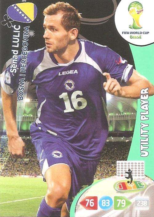 WORLD CUP 2014 ADRENALYN XL - SENAD LULIC "UTILITY PLAYER" CARD