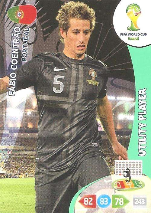 WORLD CUP 2014 ADRENALYN XL - FABIO COENTRAO "UTILITY PLAYER" CARD