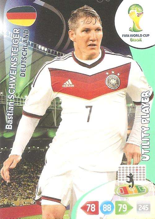 WORLD CUP 2014 ADRENALYN XL - BASTIAN SCHWEINSTEIGER "UTILITY PLAYER" CARD