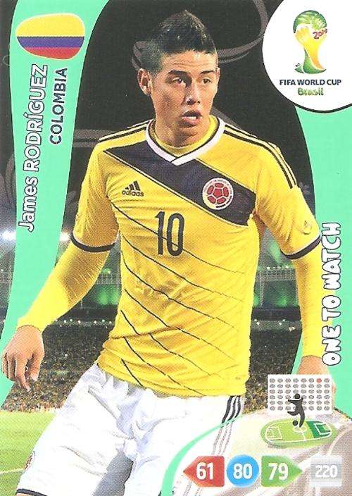 WORLD CUP 2014 ADRENALYN XL - JAMES RODRIGUEZ "ONE TO WATCH" CARD