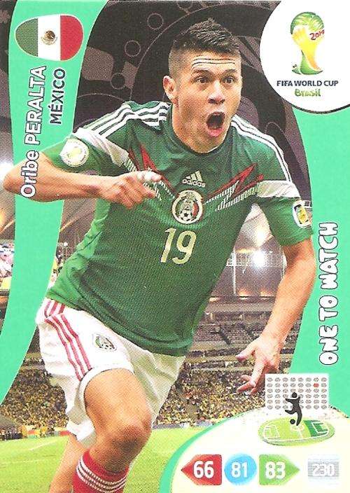 WORLD CUP 2014 ADRENALYN XL - ORIBE PERALTA "ONE TO WATCH" CARD