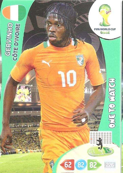 WORLD CUP 2014 ADRENALYN XL - GERVINHO "ONE TO WATCH" CARD