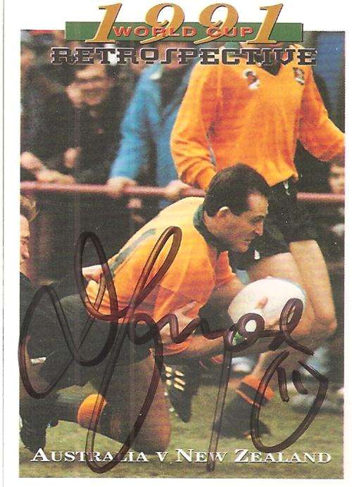DAVID CAMPESE - "WALLABIES 95 FUTERA COLLECTION" - "PERSONAL AUTOGRAPH" CARD