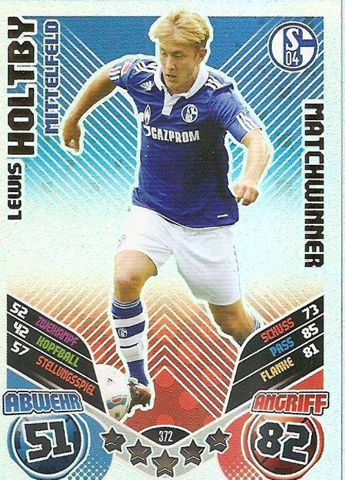 MATCH ATTAX "BUNDESLIGA" 2012 - LEWIS HOLTBY "MATCHWINNER" CARD