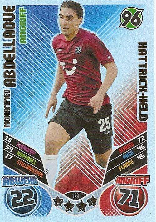MATCH ATTAX "BUNDESLIGA" 2012 - M. ABDELLAQUE "HAT TRICK HERO" CARD