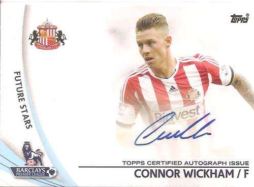 CONNOR WICKHAM - TOPPS `PREMIER GOLD` 2013/14 - AUTHENTIC `CERTIFIED AUTOGRAPH` CARD SP-CW