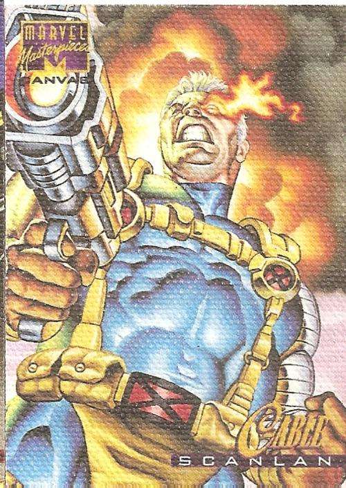 MARVEL MASTERPIECES 95 - CABLE "RARE CANVAS" CARD 4 of 22