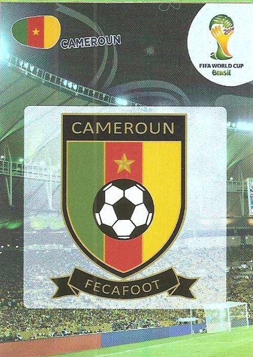 WORLD CUP 2014 ADRENALYN XL - CAMEROUN  "COUNTRY BADGE" CARD