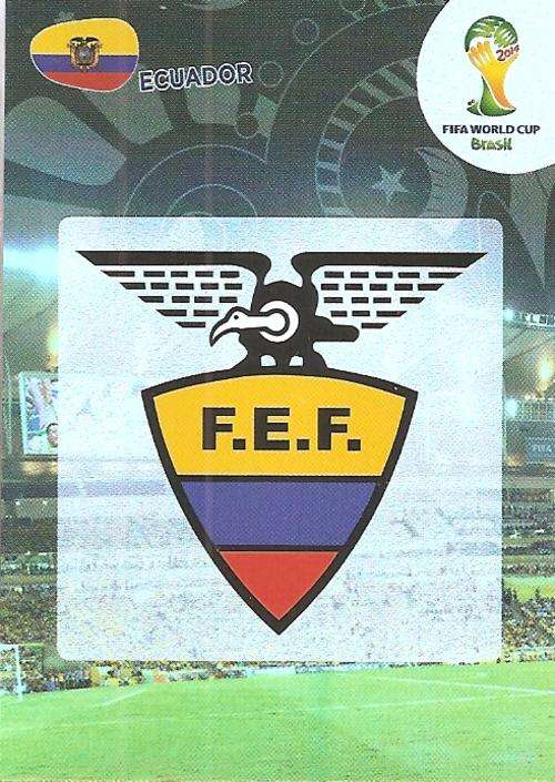 WORLD CUP 2014 ADRENALYN XL - ECUADOR  "COUNTRY BADGE" CARD