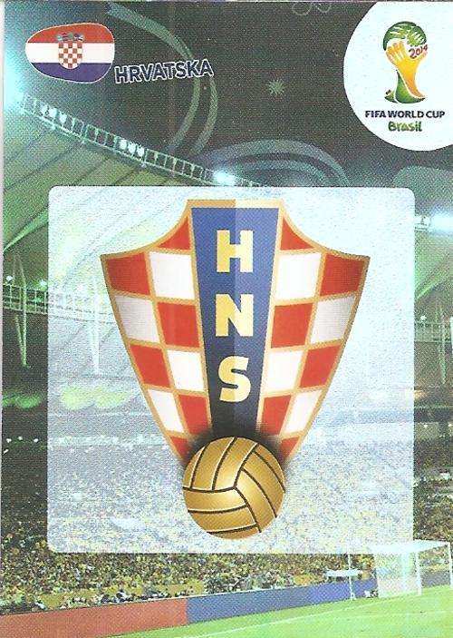 WORLD CUP 2014 ADRENALYN XL - CROATIA  "COUNTRY BADGE" CARD
