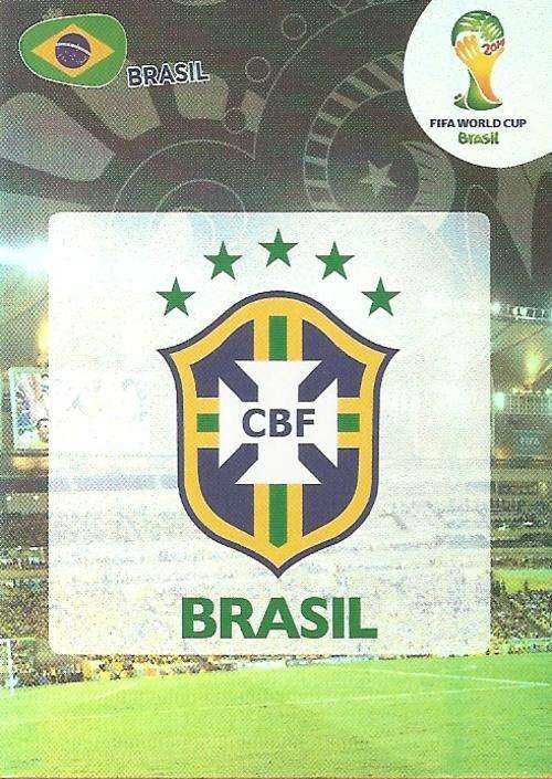 WORLD CUP 2014 ADRENALYN XL - BRAZIL  "COUNTRY BADGE" CARD