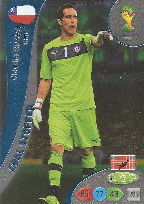 WORLD CUP 2014 ADRENALYN XL - CLAUDIO BRAVO "GOAL STOPPER" CARD