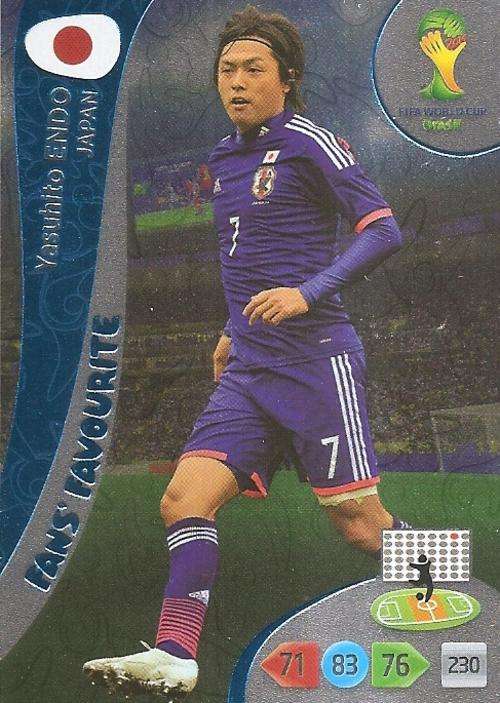 WORLD CUP 2014 ADRENALYN XL - YASUHITO ENDO "FANS FAVOURITE" CARD