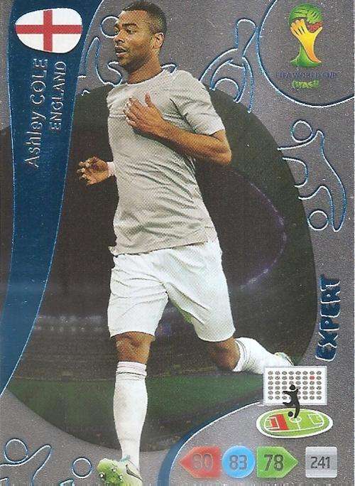 WORLD CUP 2014 ADRENALYN XL - ASHLEY COLE "EXPERT" CARD
