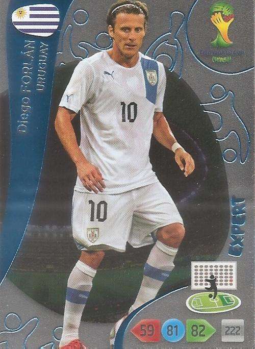 WORLD CUP 2014 ADRENALYN XL - DIEGO FORLAN "EXPERT" CARD