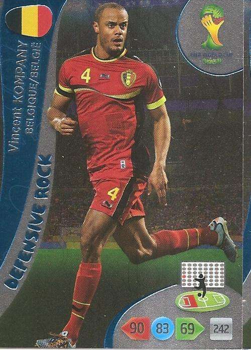 WORLD CUP 2014 ADRENALYN XL - VINCENT KOMPANY "DEFENSIVE ROCK" CARD