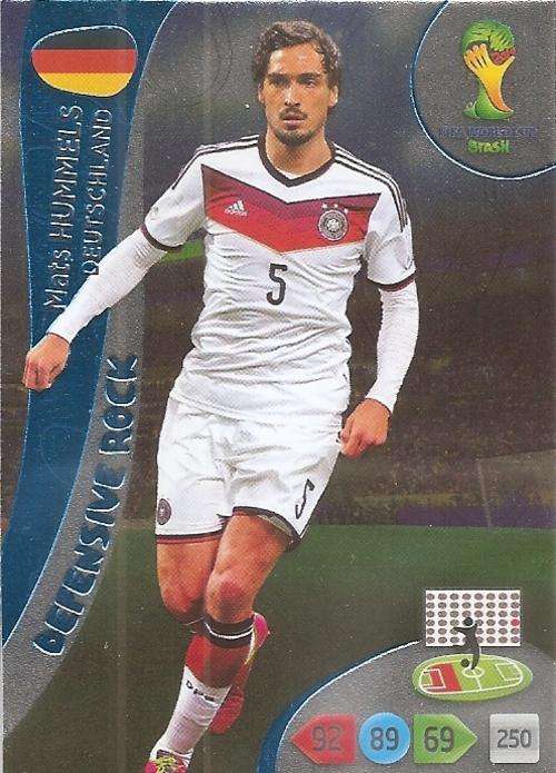 WORLD CUP 2014 ADRENALYN XL - MATS HUMMELS "DEFENSIVE ROCK" CARD