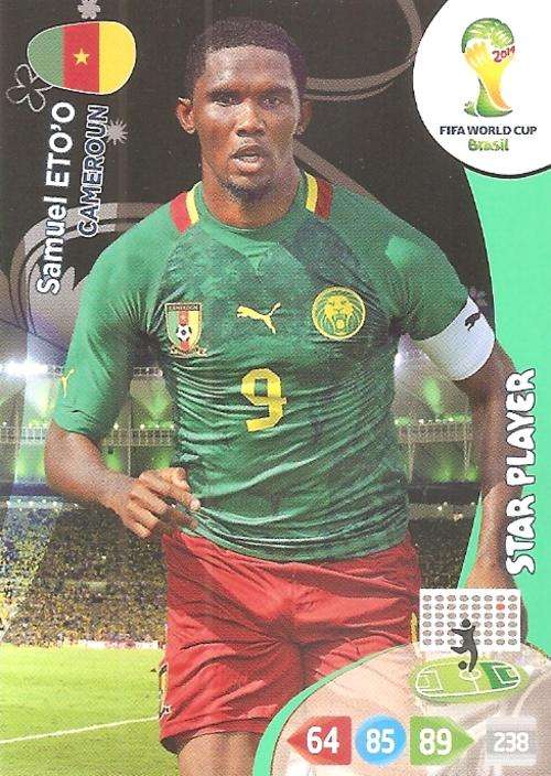 WORLD CUP 2014 ADRENALYN XL - SAMUEL ETO'O "STAR PLAYER" CARD