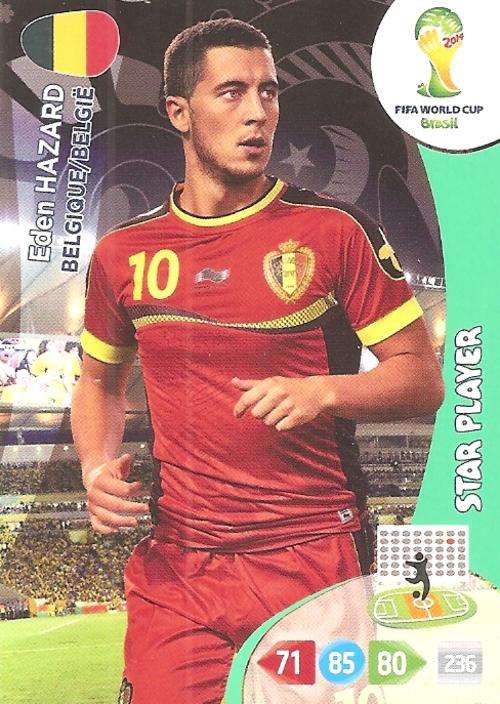 WORLD CUP 2014 ADRENALYN XL - EDEN HAZARD "STAR PLAYER" CARD