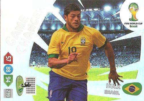 HULK - PANINI `FIFA WORLD CUP 2014` COLLECTION -  `GAME CHANGER` FOIL CARD