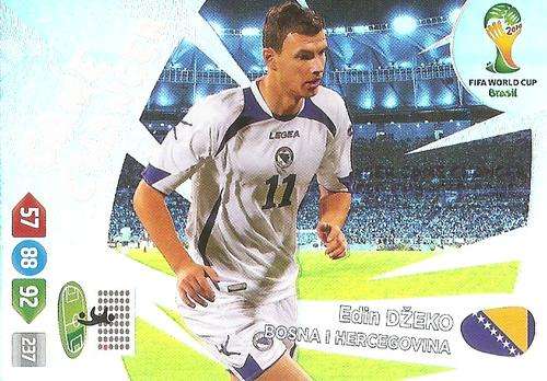 EDIN DZEKO - PANINI `FIFA WORLD CUP 2014` COLLECTION -   `GAME CHANGER` FOIL TRADING CARD
