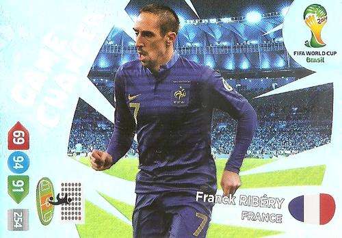 FRANCK RIBERY - PANINI `FIFA WORLD CUP 2014` COLLECTION -  `GAME CHANGER` FOIL TRADING CARD