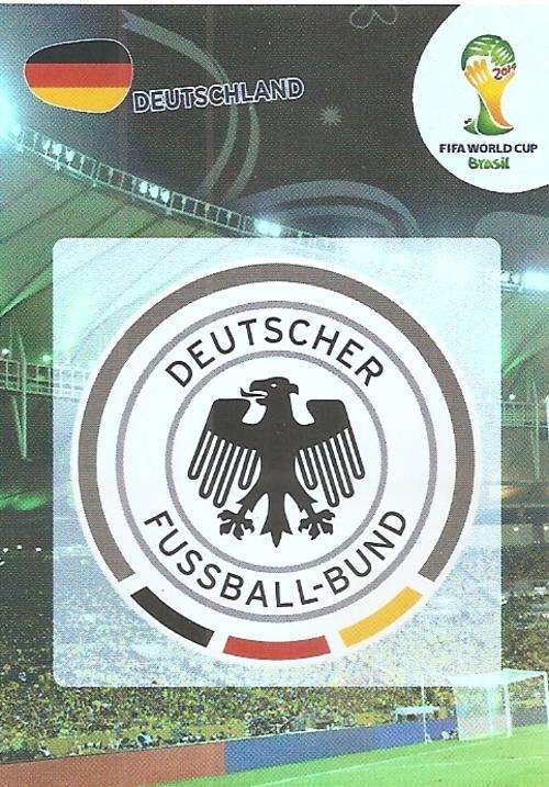 WORLD CUP 2014 ADRENALYN XL - GERMANY  "COUNTRY BADGE" CARD