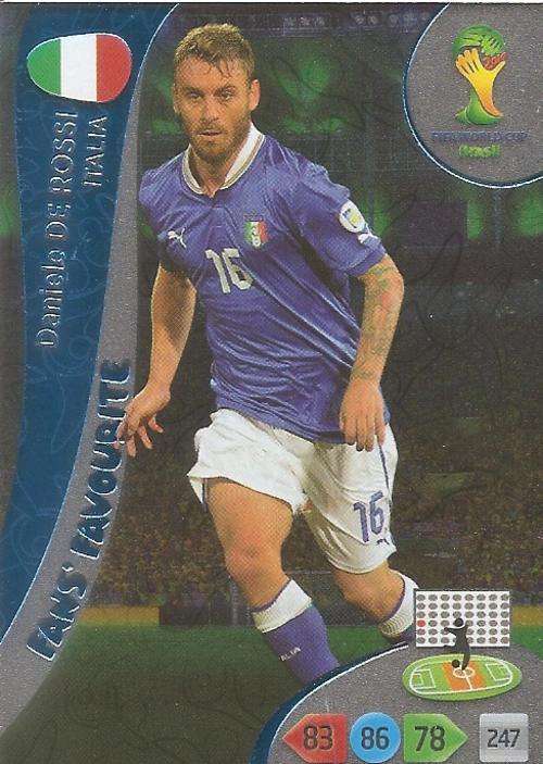 WORLD CUP 2014 ADRENALYN XL - DANIELLE DE ROSSI "FANS FAVOURITE" CARD