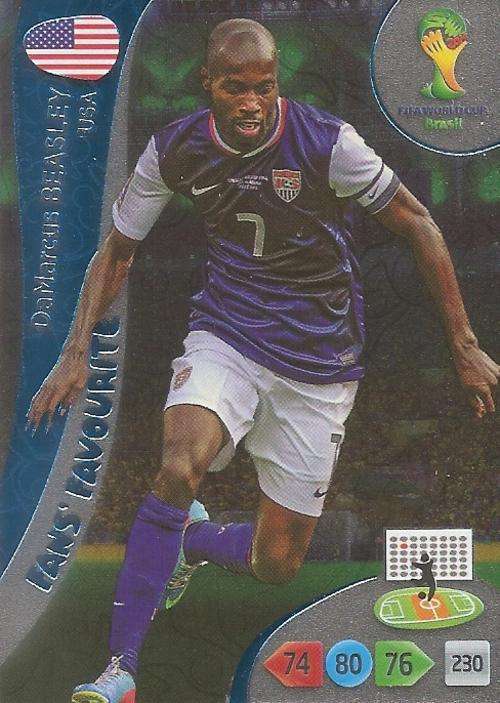 WORLD CUP 2014 ADRENALYN XL - DAMARCUS BEASLEY "FANS FAVOURITE" CARD